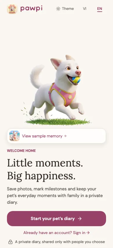 Welcome: little moments, big happiness
