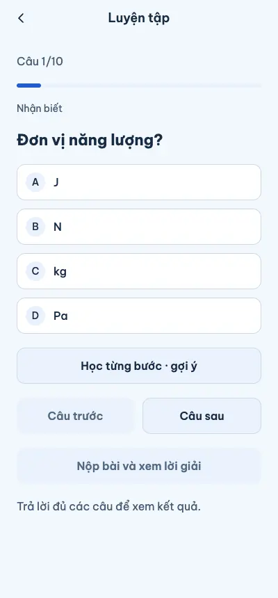 A practice quiz